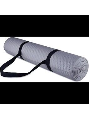 1/4-Inch High Density Anti-Tear Exercise Yoga Mat with Carrying Strap